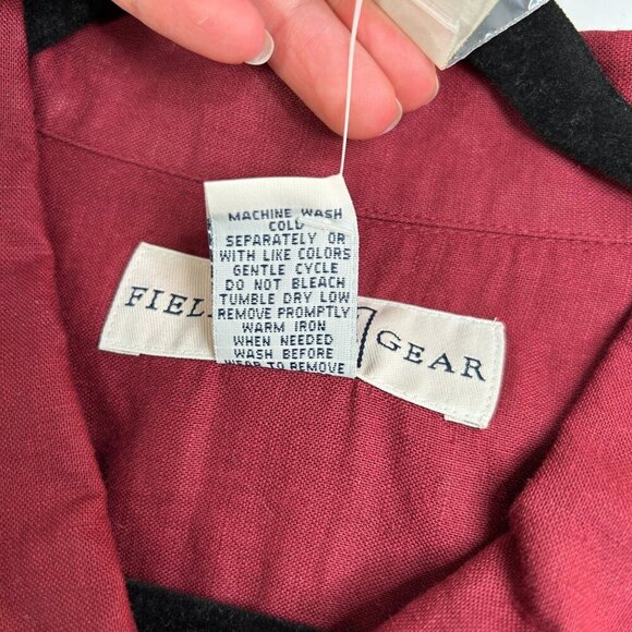 Field Gear Men's Ruby Wine Short Sleeve Collared Shirt Size XLT - NWT - Picture 4 of 6